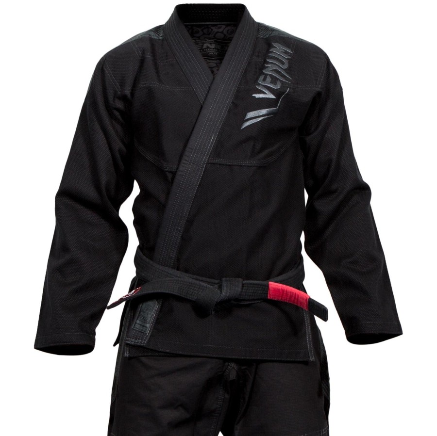 venum elite bjj gi - czarno-czarne