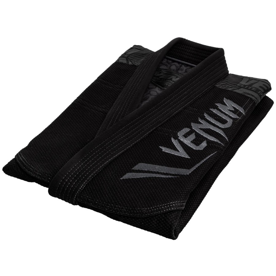 venum elite bjj gi - czarno-czarne