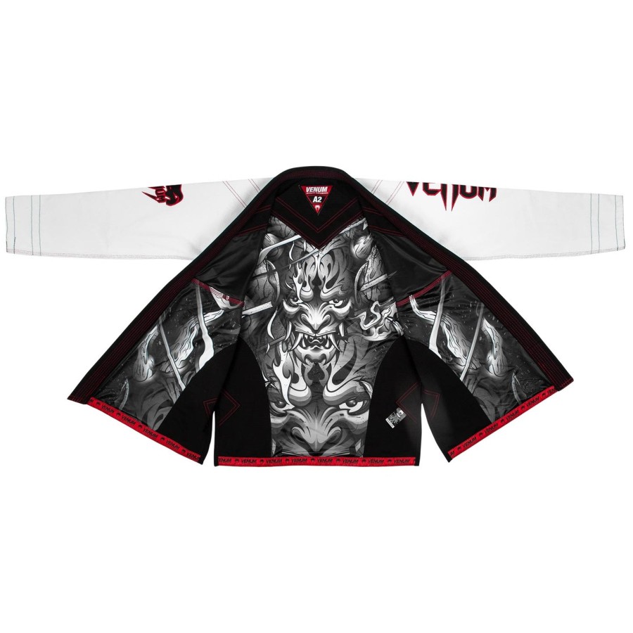 gi venum devil bjj - biało-czarne - ekskluzywne