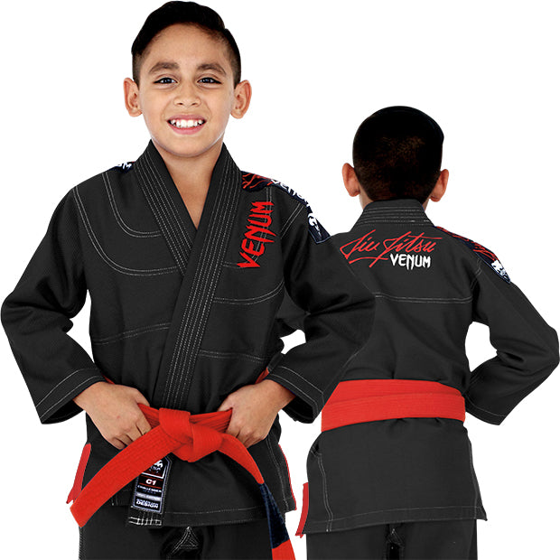 dziecięce gi bjj venum challenger 2.0 - czarne