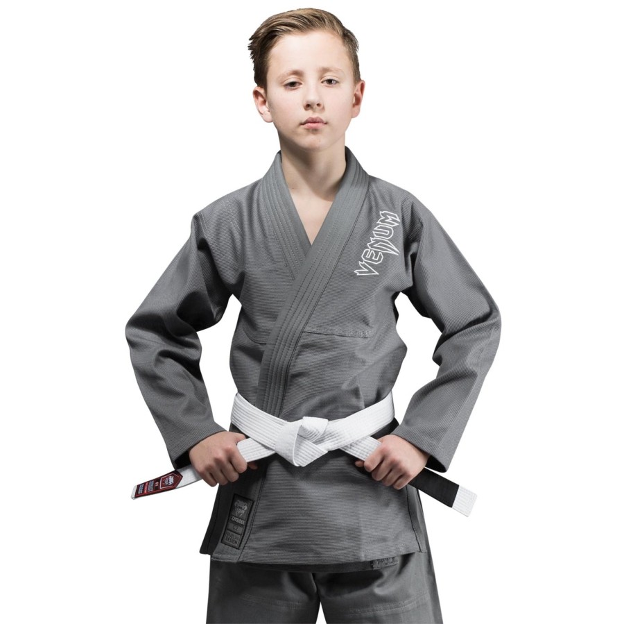 gi venum contender dla dzieci bjj w zestawie bezpłatny biały pas – szare