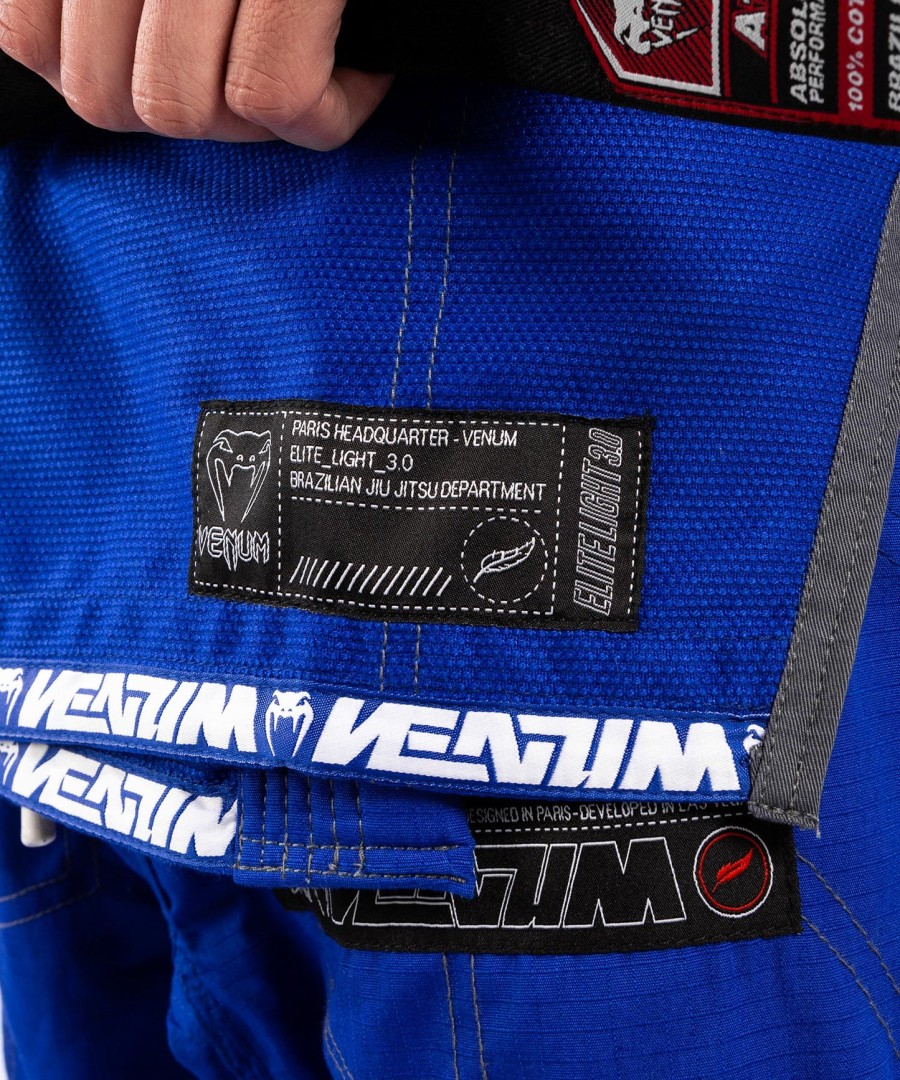 gimnastyka venum elite light 3.0 bjj - niebieska
