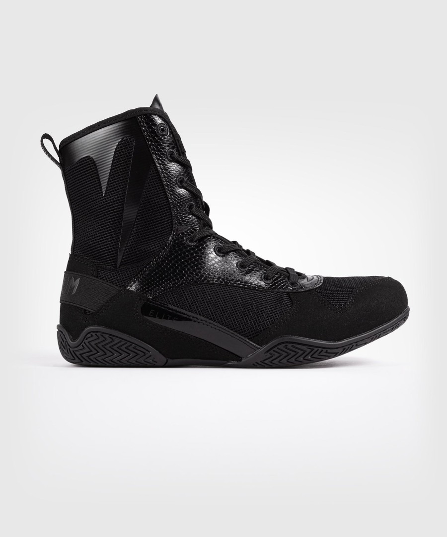buty bokserskie venum elite – czarne