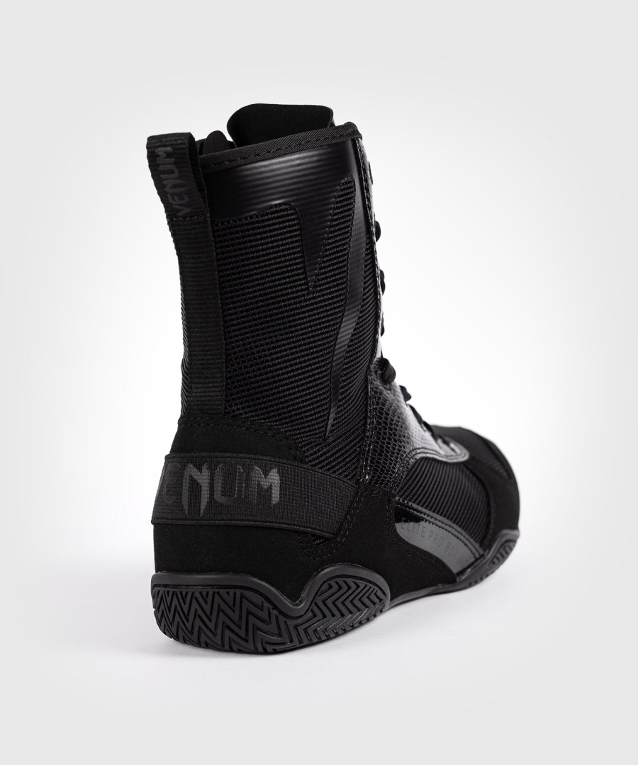 buty bokserskie venum elite – czarne