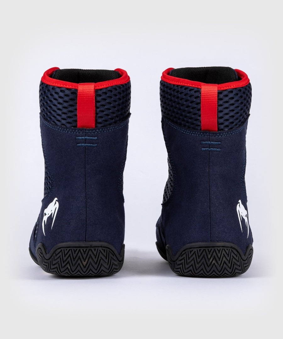 buty bokserskie venum contender – granatowo-czerwone