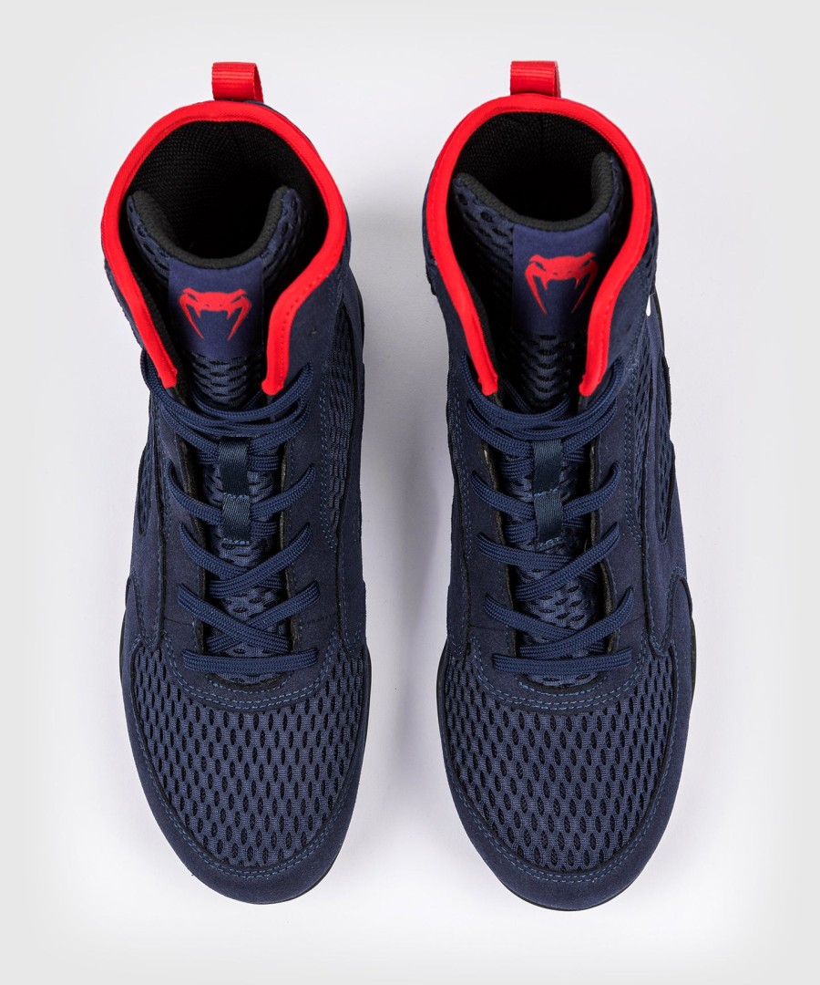buty bokserskie venum contender – granatowo-czerwone