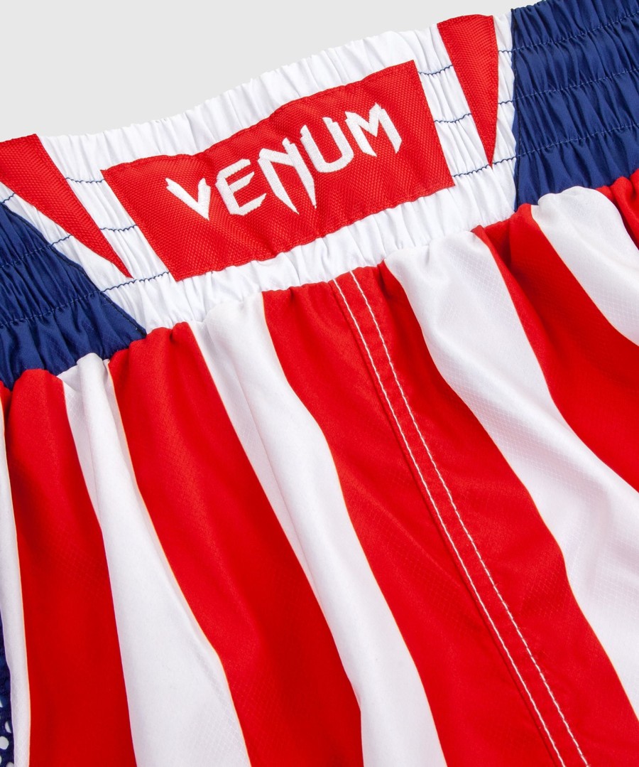 spodenki bokserskie venum elite – usa – czerwono-biało-niebieskie – ekskluzywne