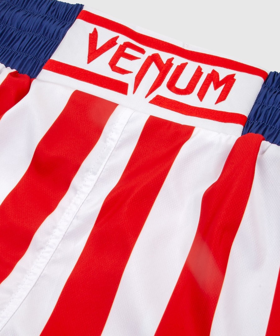 spodenki bokserskie venum elite – usa – czerwono-biało-niebieskie – ekskluzywne