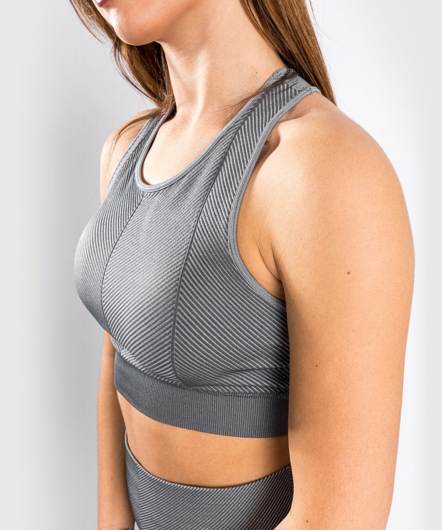 biustonosz sportowy venum sparring seamless – dla kobiet – ciemnoszary