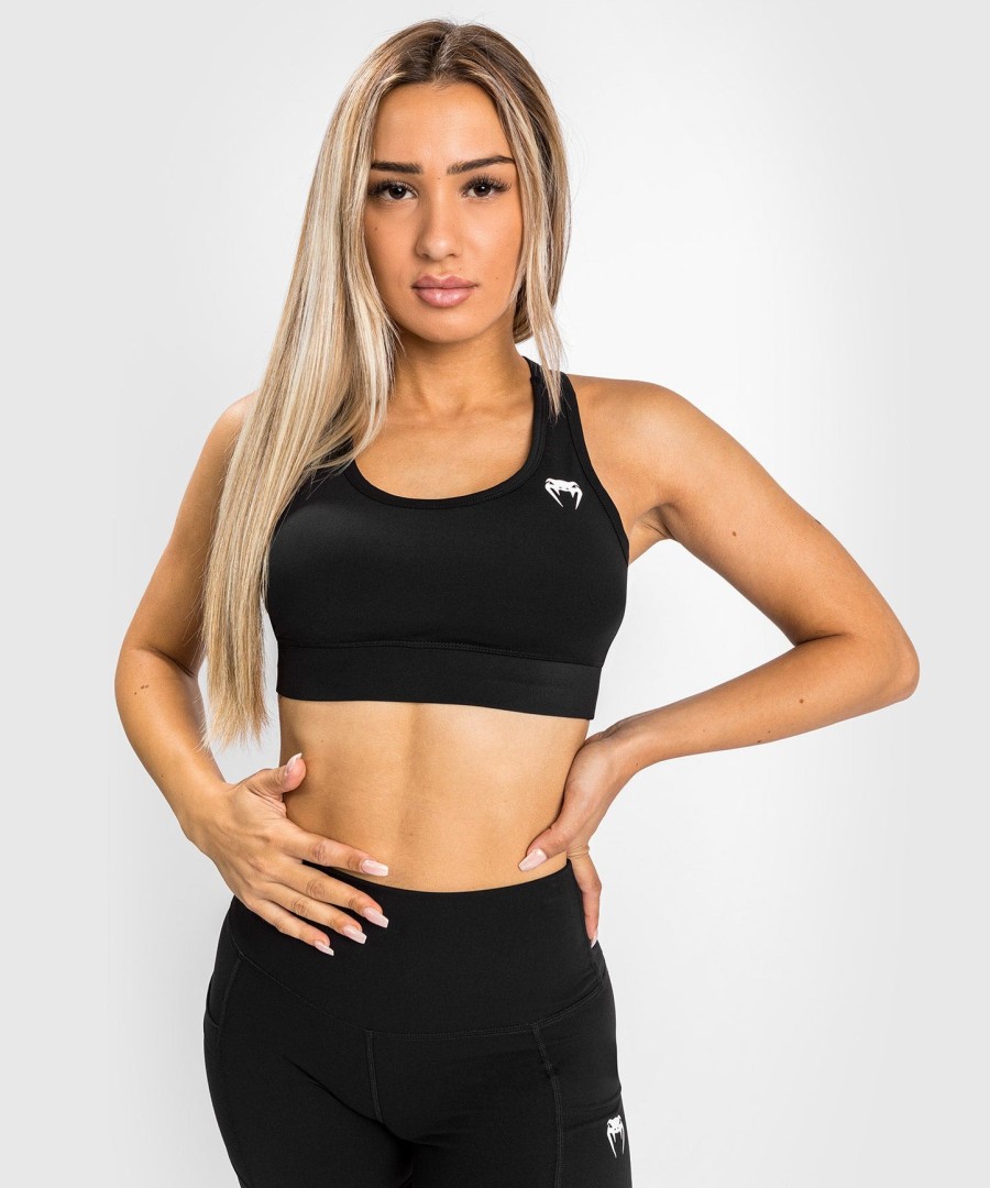biustonosze sportowe venum essential medium impact – czarne