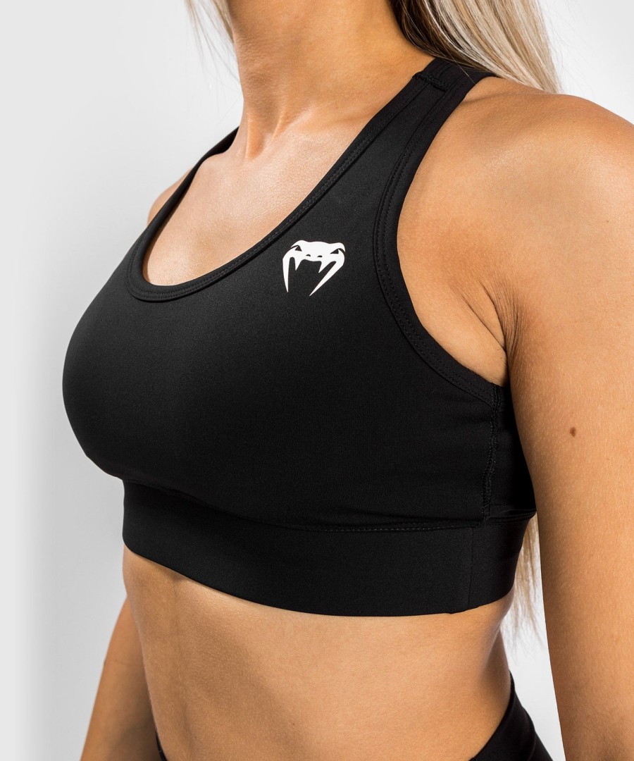 biustonosze sportowe venum essential medium impact – czarne