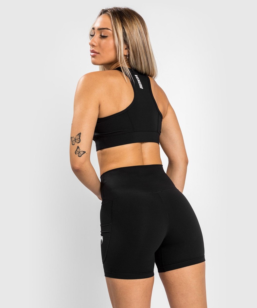 biustonosze sportowe venum essential medium impact – czarne