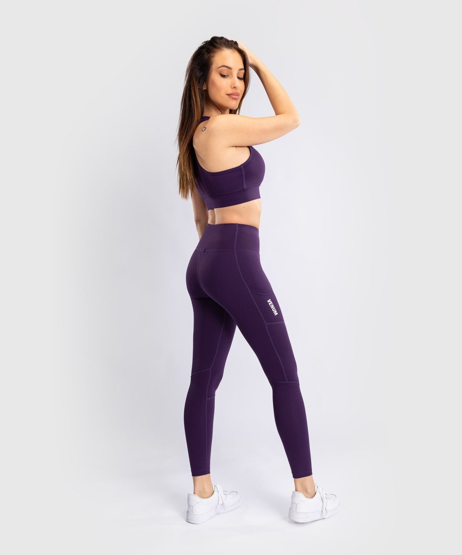 biustonosz sportowy venum essential women medium impact – głęboki fiolet