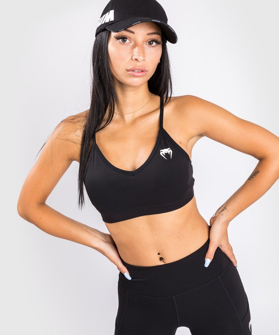 biustonosz sportowy venum essential low impact – czarny