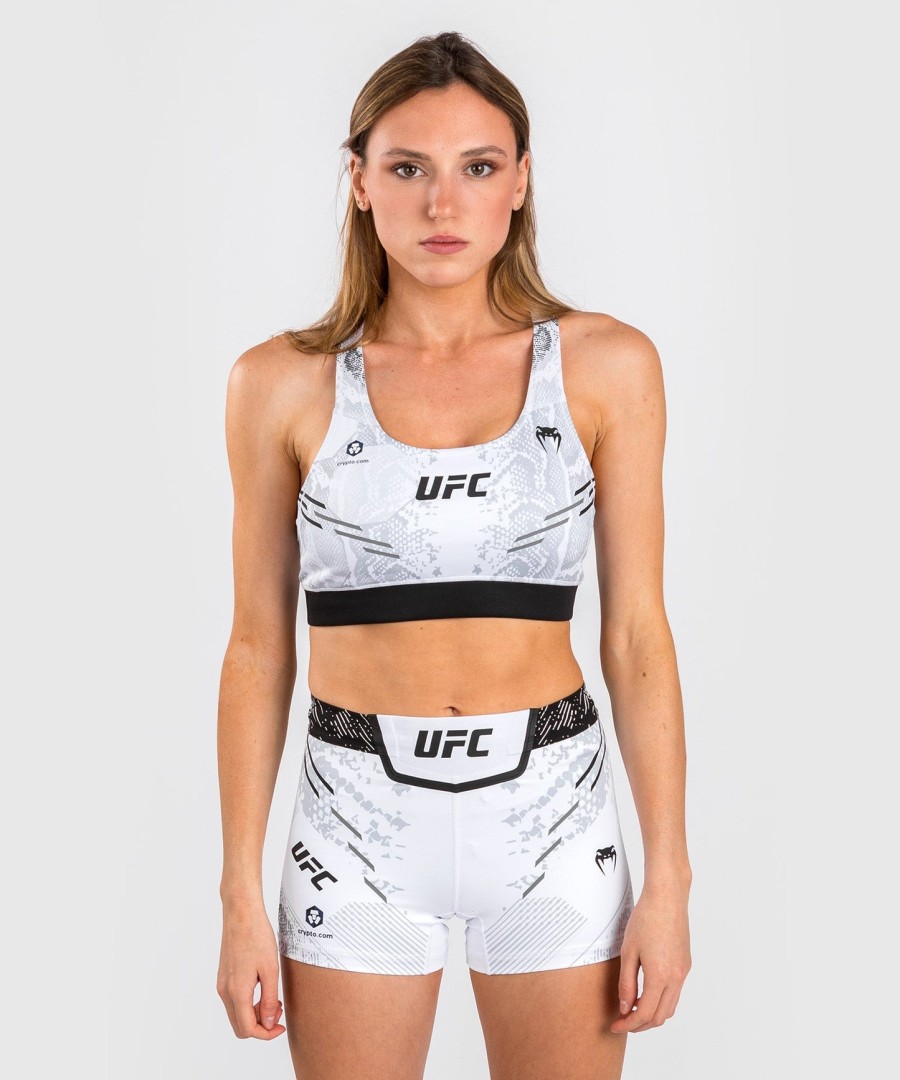 biustonosz sportowy ufc adrenaline by venum authentic fight night dla kobiet – biały