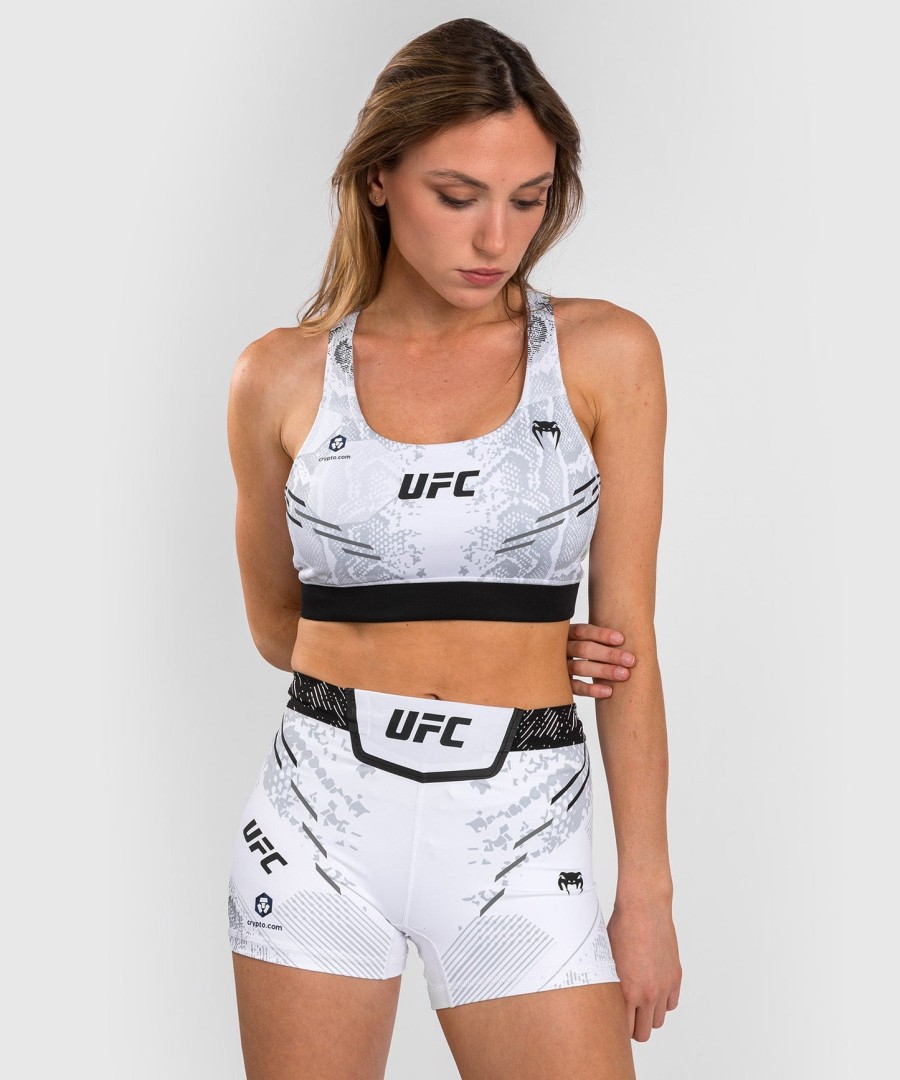 biustonosz sportowy ufc adrenaline by venum authentic fight night dla kobiet – biały