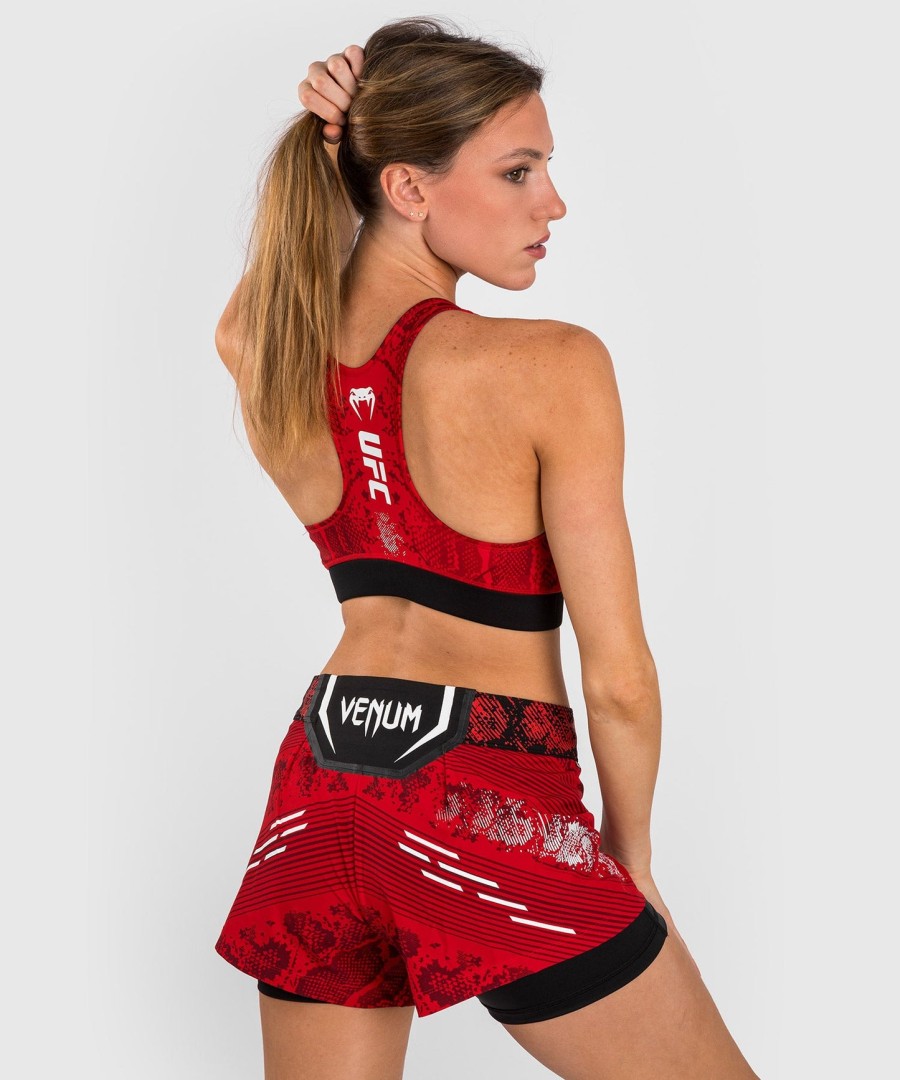 biustonosz sportowy ufc adrenaline by venum authentic fight night dla kobiet – czerwony