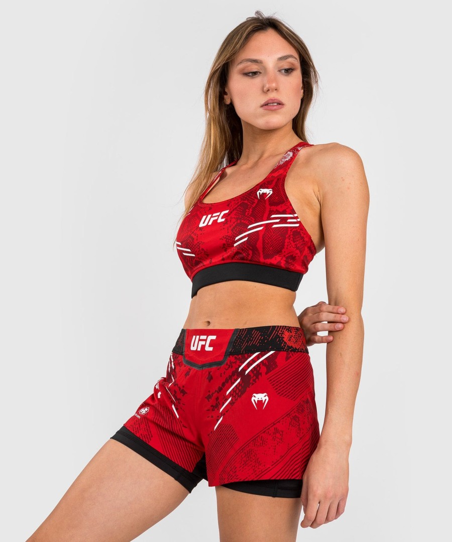 biustonosz sportowy ufc adrenaline by venum authentic fight night dla kobiet – czerwony