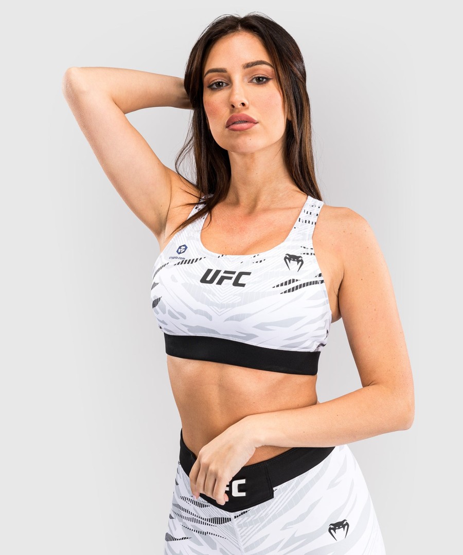 biustonosz sportowy ufc fusion by venum authentic fight night dla kobiet – biały