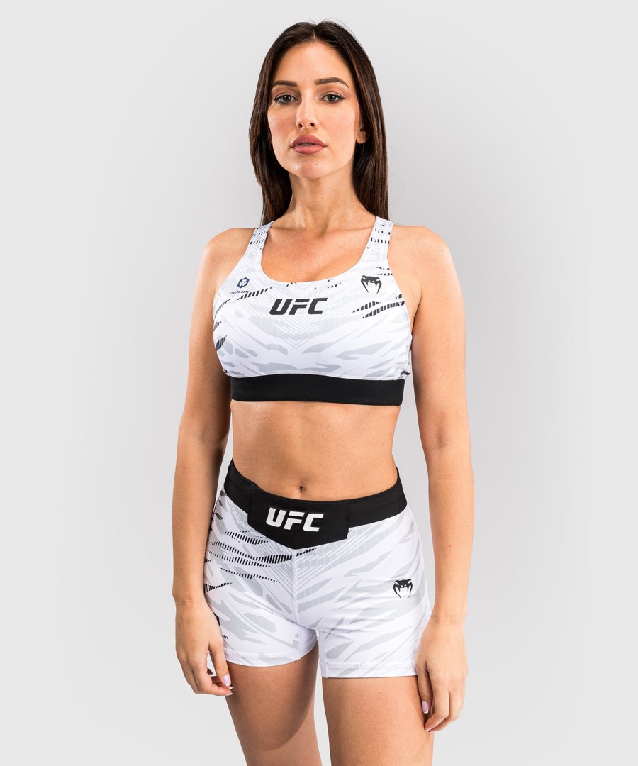 biustonosz sportowy ufc fusion by venum authentic fight night dla kobiet – biały