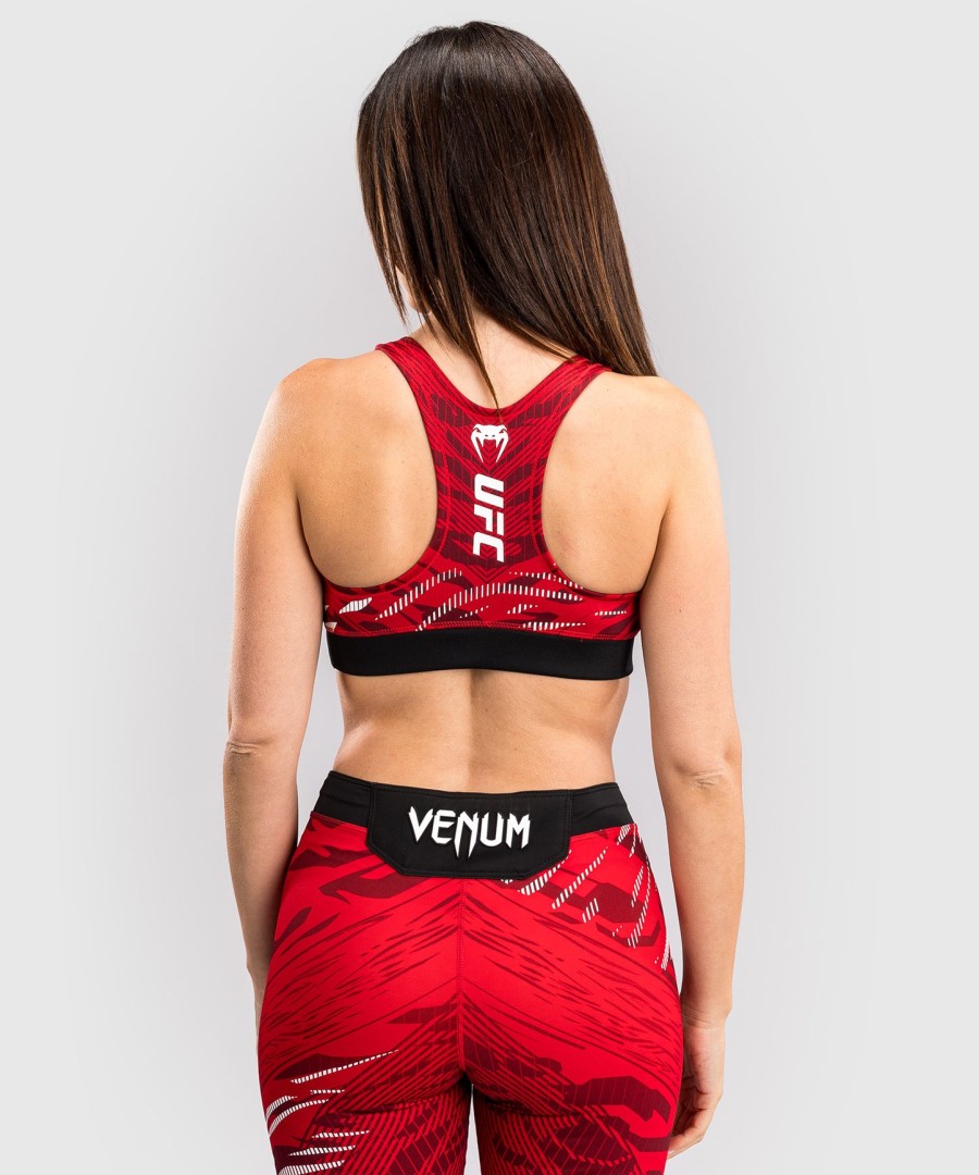 biustonosz sportowy ufc fusion by venum authentic fight night dla kobiet – czerwony