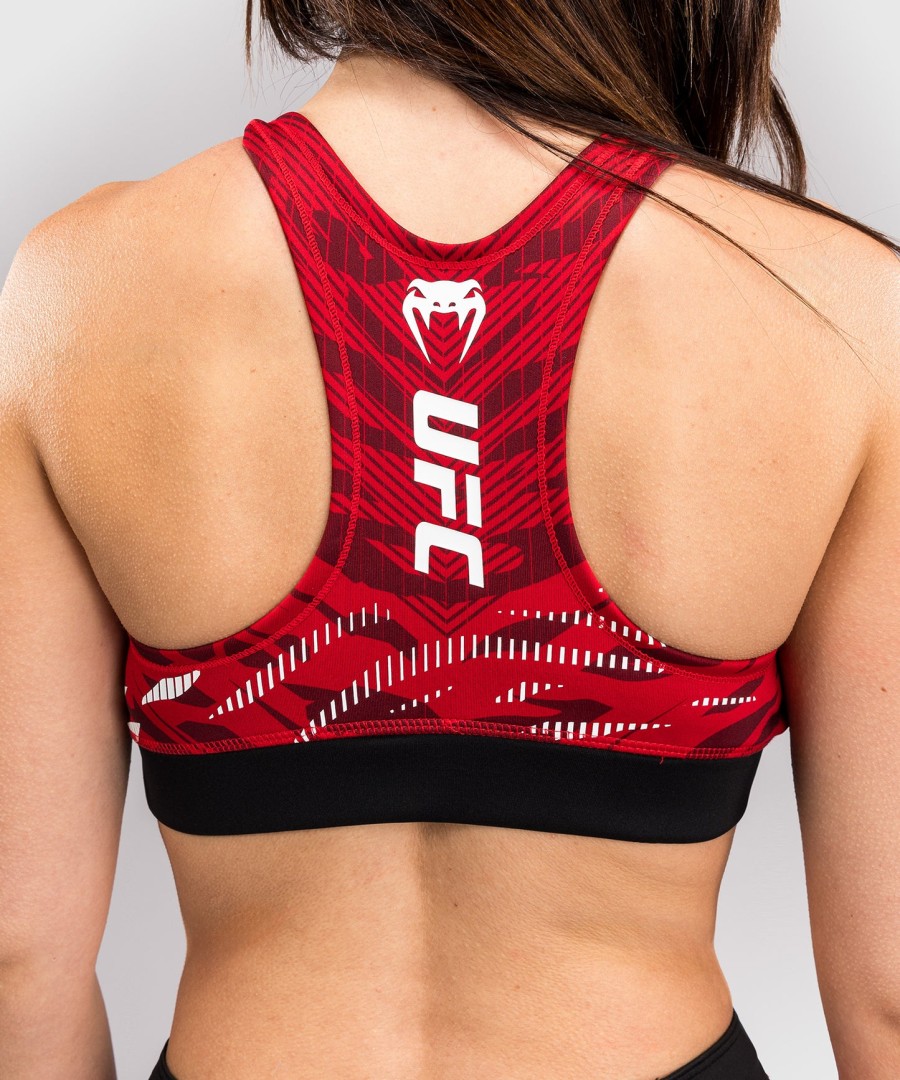 biustonosz sportowy ufc fusion by venum authentic fight night dla kobiet – czerwony