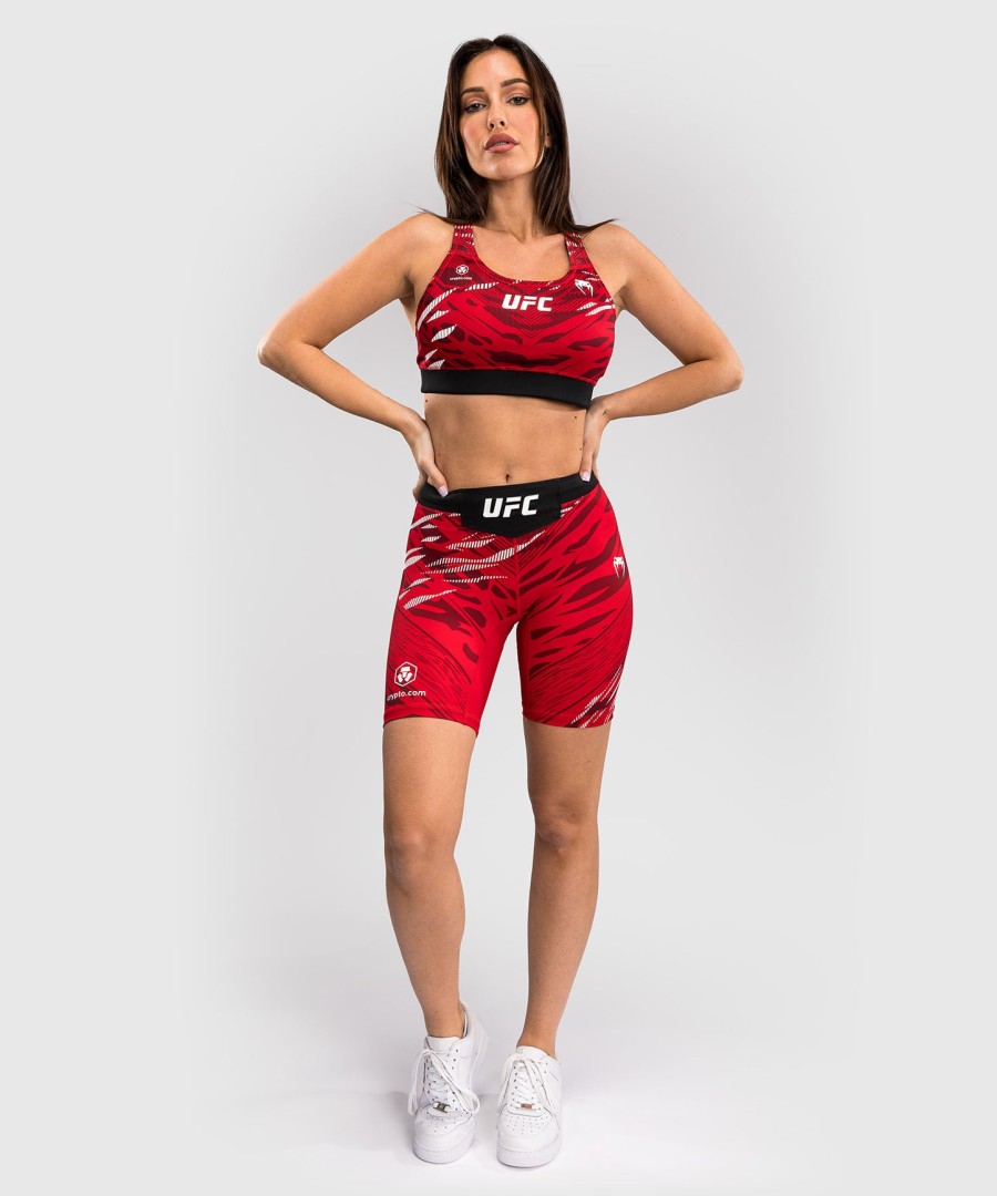 biustonosz sportowy ufc fusion by venum authentic fight night dla kobiet – czerwony