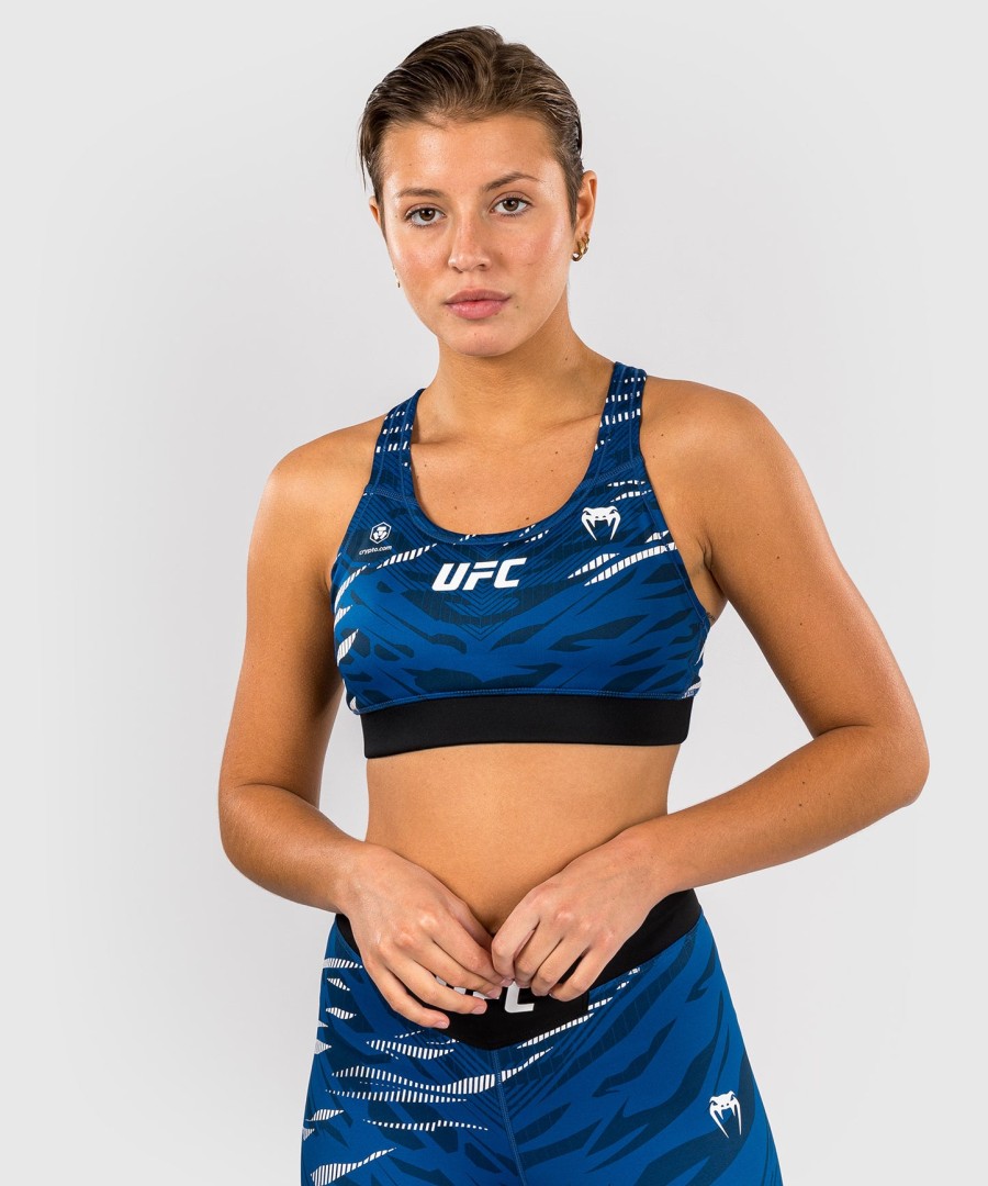 biustonosz sportowy ufc fusion by venum authentic fight night dla kobiet – niebieski