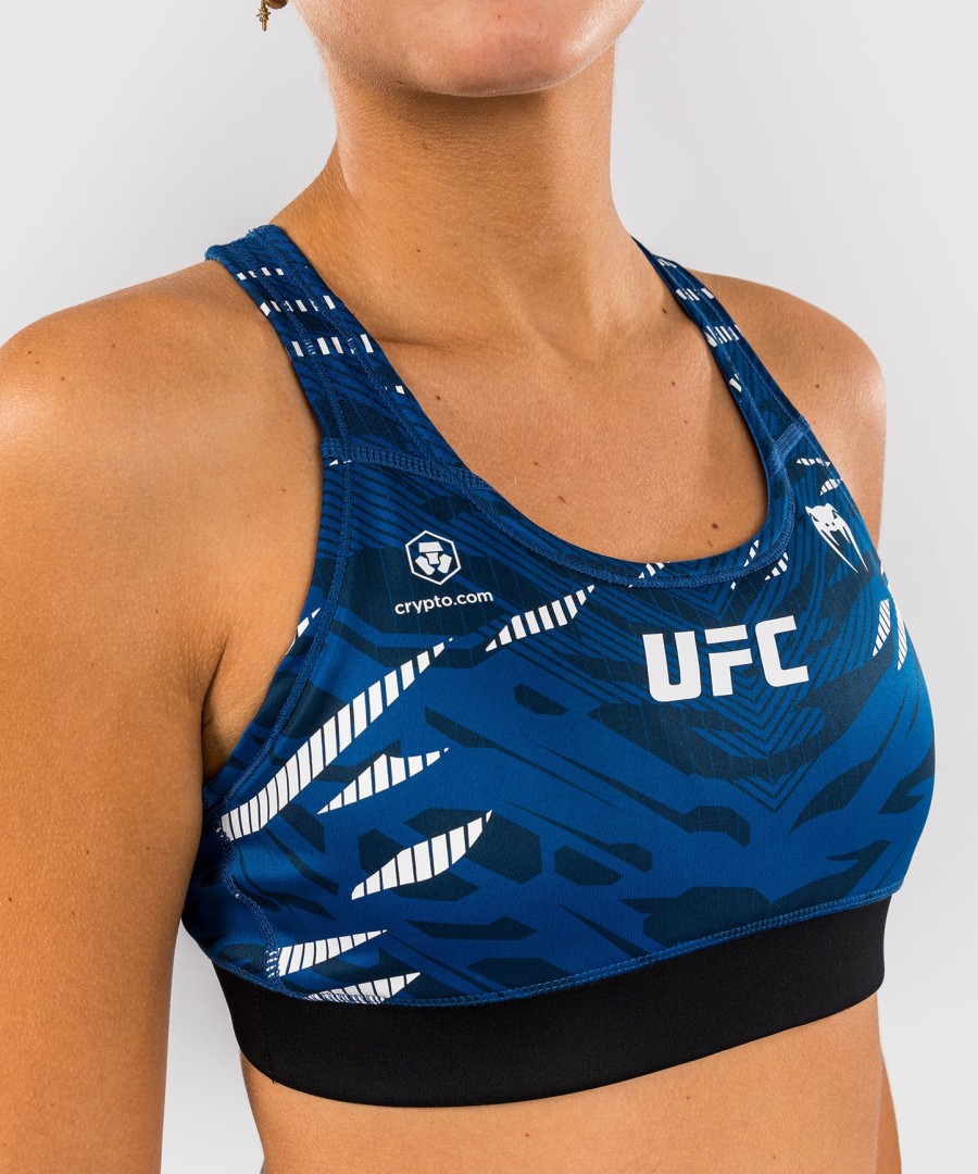 biustonosz sportowy ufc fusion by venum authentic fight night dla kobiet – niebieski