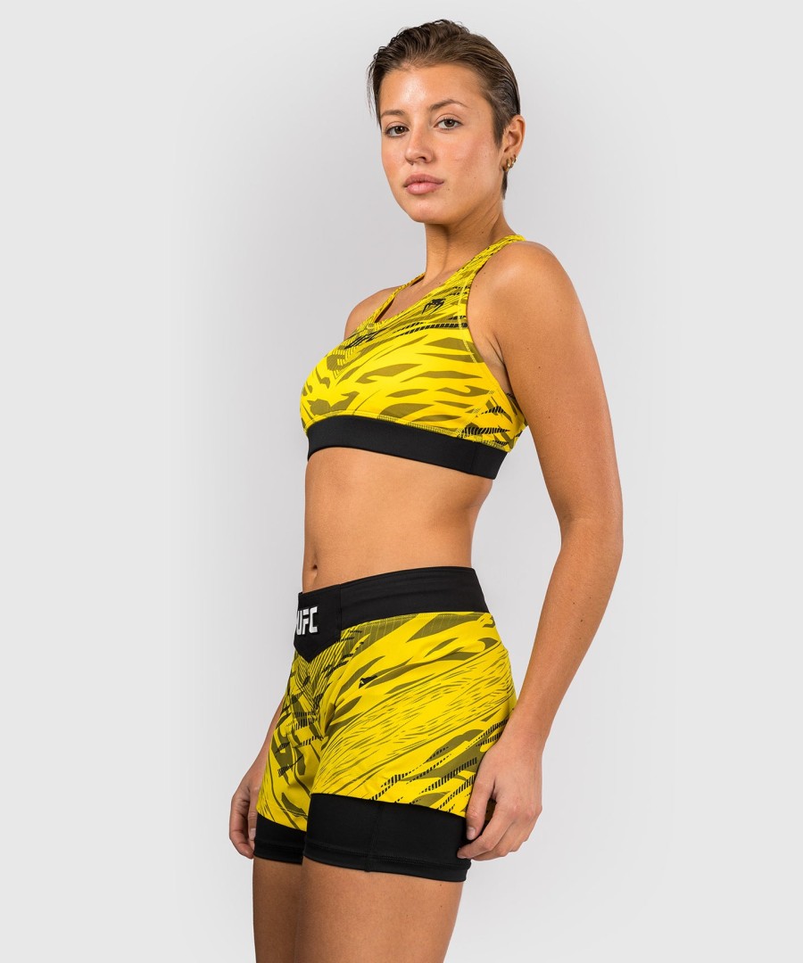 biustonosz sportowy ufc fusion by venum authentic fight night dla kobiet – żółty