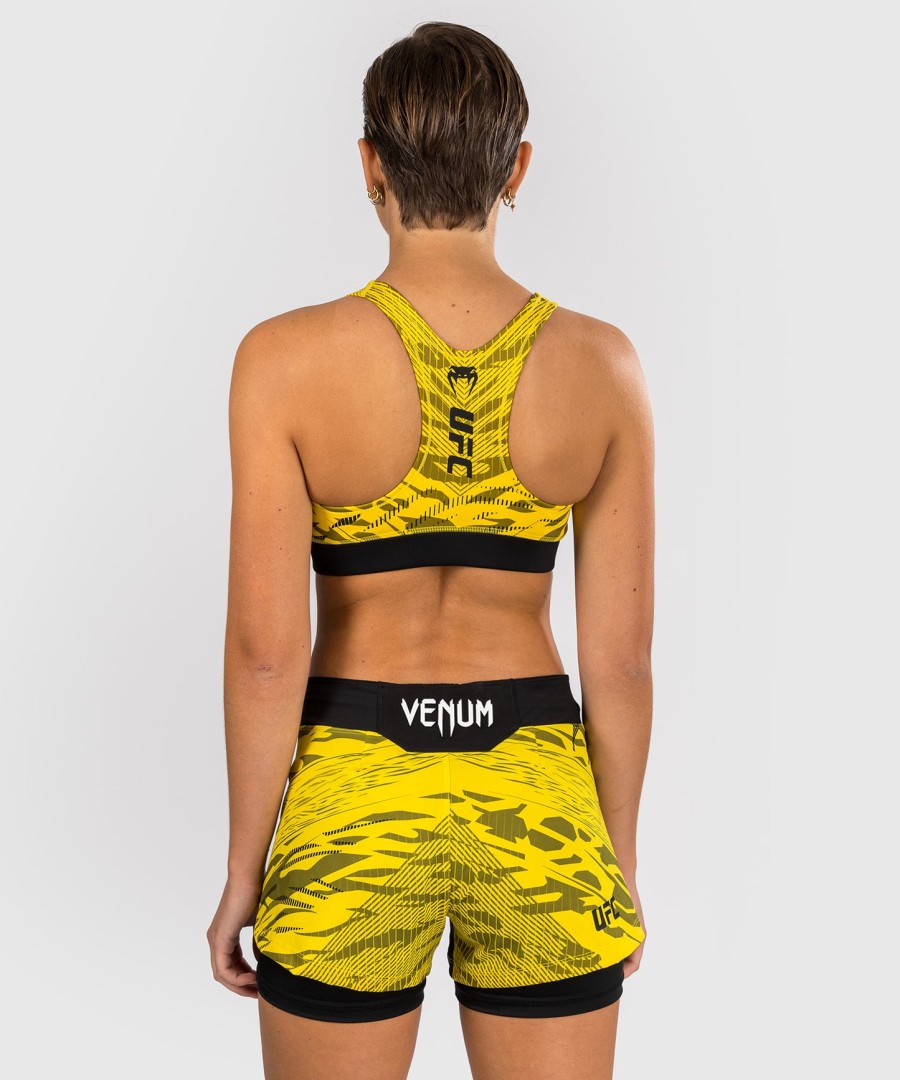 biustonosz sportowy ufc fusion by venum authentic fight night dla kobiet – żółty