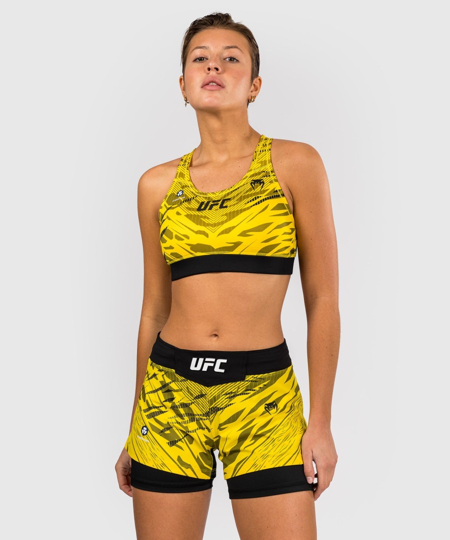 biustonosz sportowy ufc fusion by venum authentic fight night dla kobiet – żółty