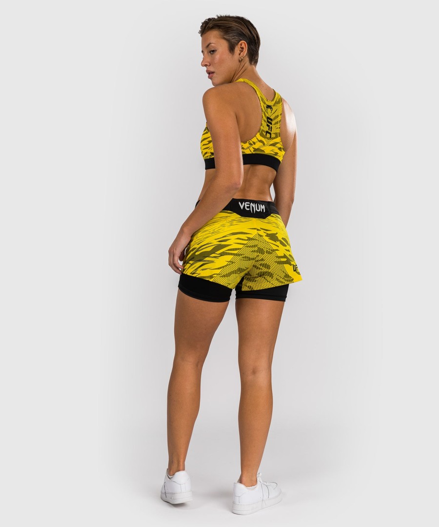 biustonosz sportowy ufc fusion by venum authentic fight night dla kobiet – żółty