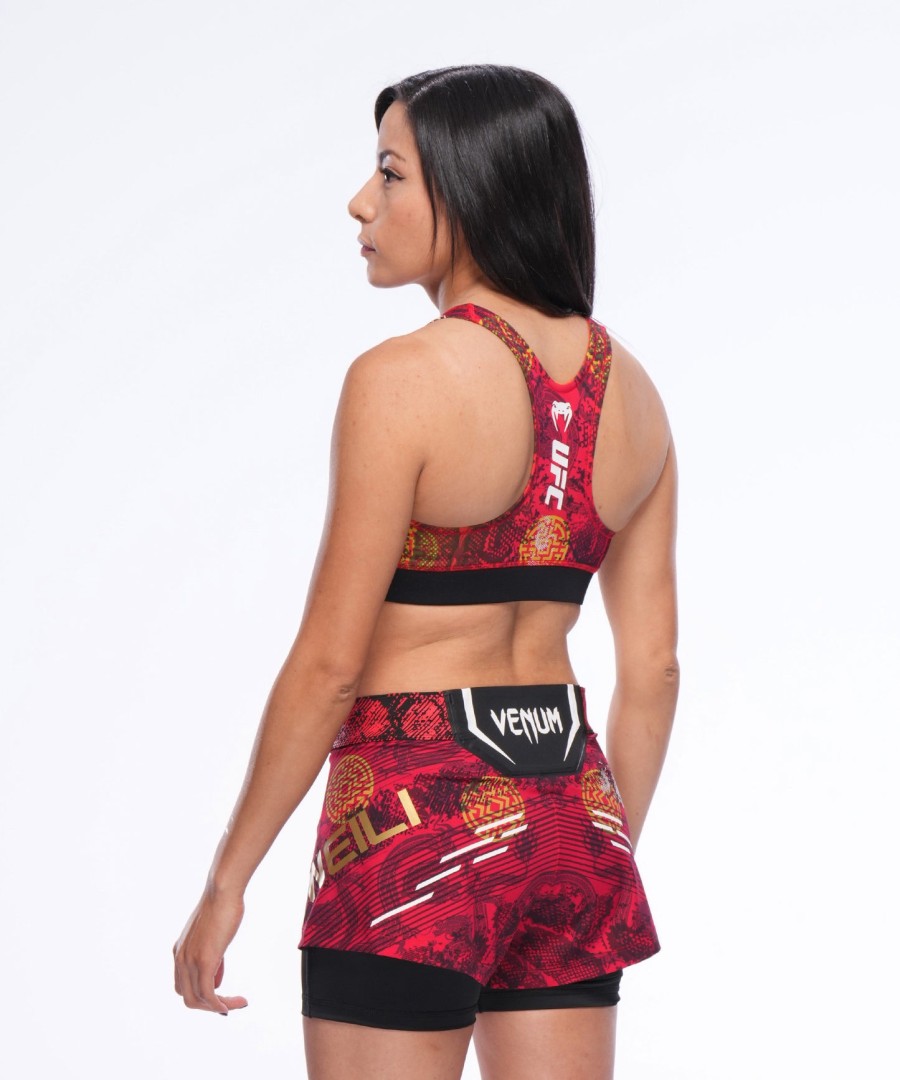 biustonosz sportowy women ufc unrivaled by venum red zhang weili