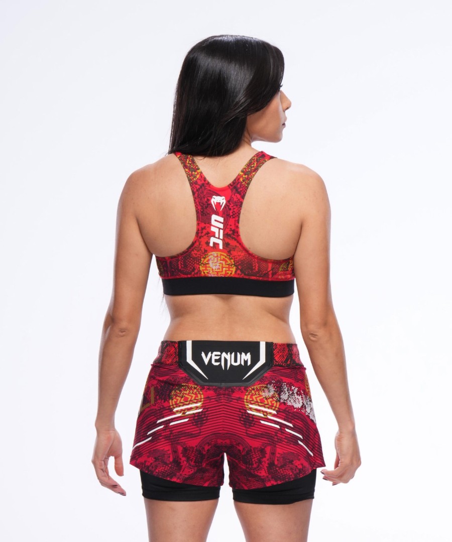 biustonosz sportowy women ufc unrivaled by venum red zhang weili
