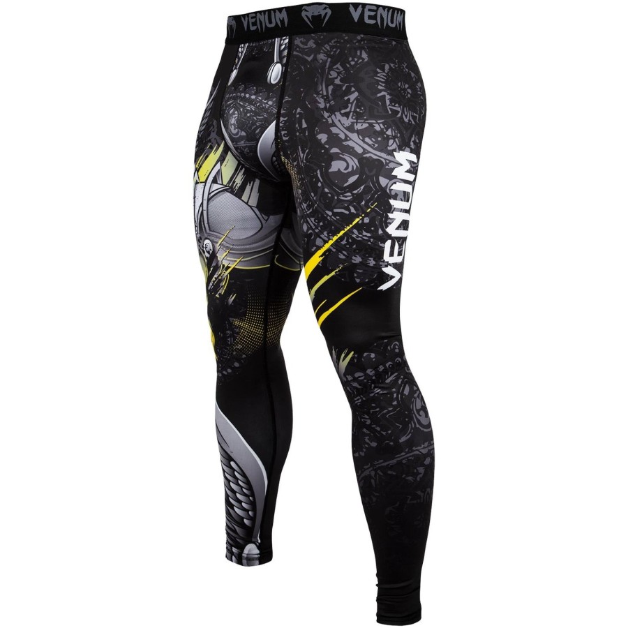 rajstopy uciskowe venum viking 2.0 – czarno-żółte