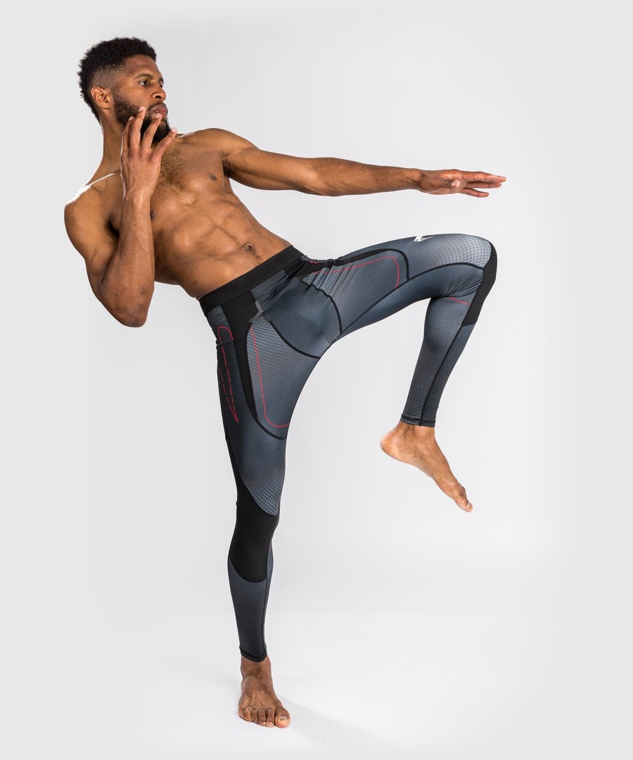 rajstopy uciskowe venum okinawa 3.0 – czarno-czerwone