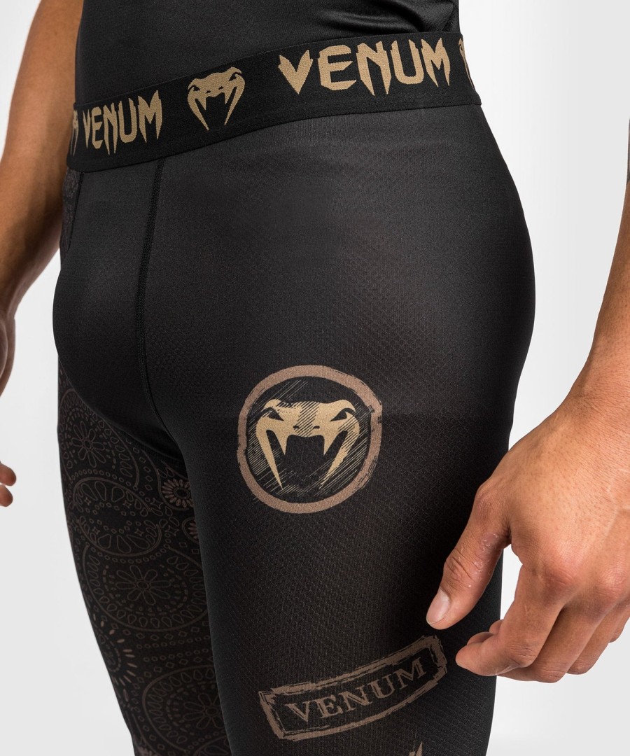 venum santa muerte dark side - spats - czarnybrązowy