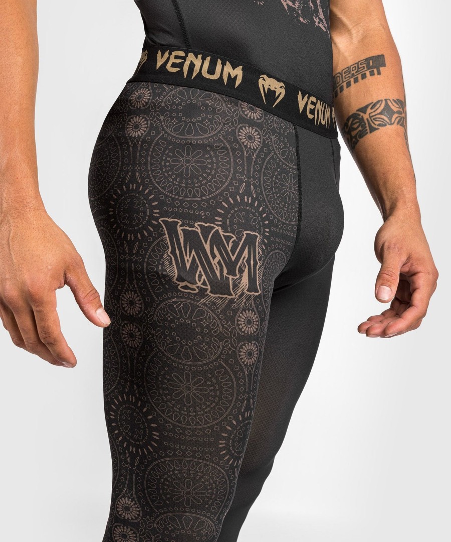 venum santa muerte dark side - spats - czarnybrązowy
