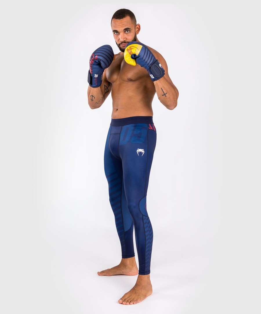 venum sport 05 spats - niebiesko-żółte
