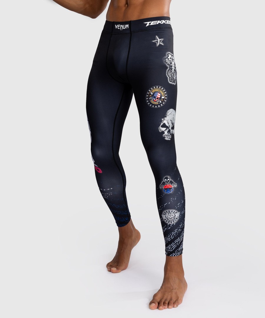venum x tekken 8 - paul phoenix spats - czarno-niebieskie