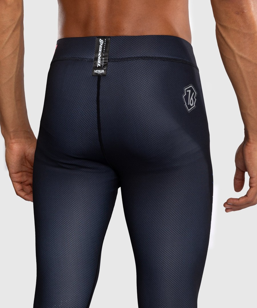 venum x tekken 8 - paul phoenix spats - czarno-niebieskie