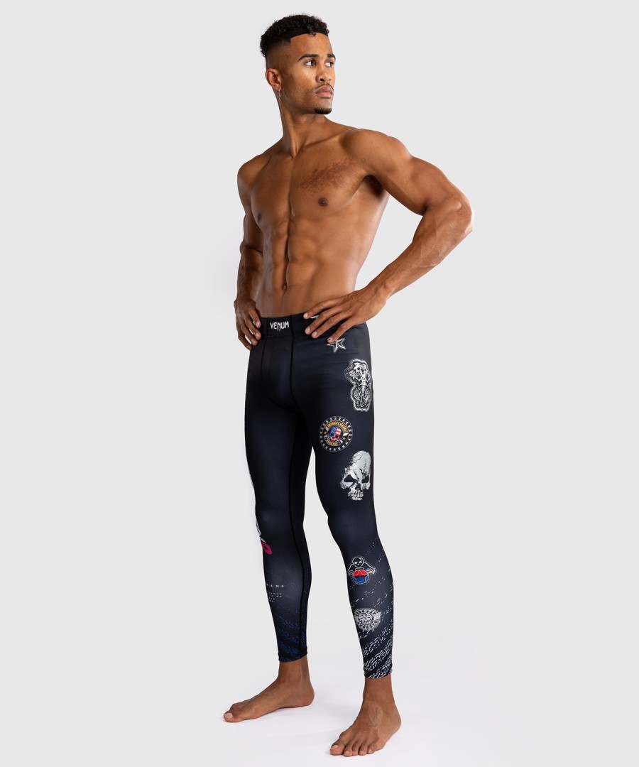 venum x tekken 8 - paul phoenix spats - czarno-niebieskie