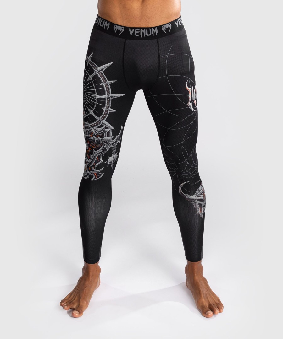 venum gladiator 5.0 męskie ochraniacze na kolana – czarno-srebrne