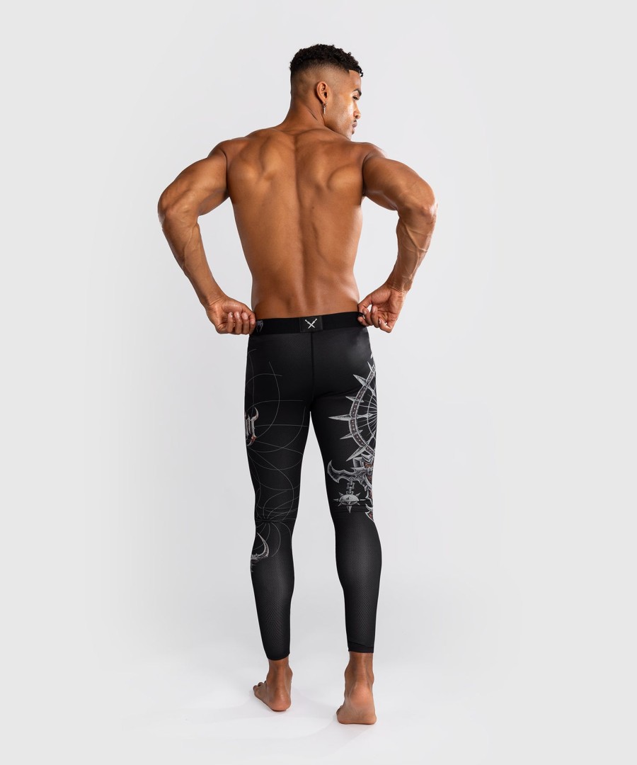 venum gladiator 5.0 męskie ochraniacze na kolana – czarno-srebrne