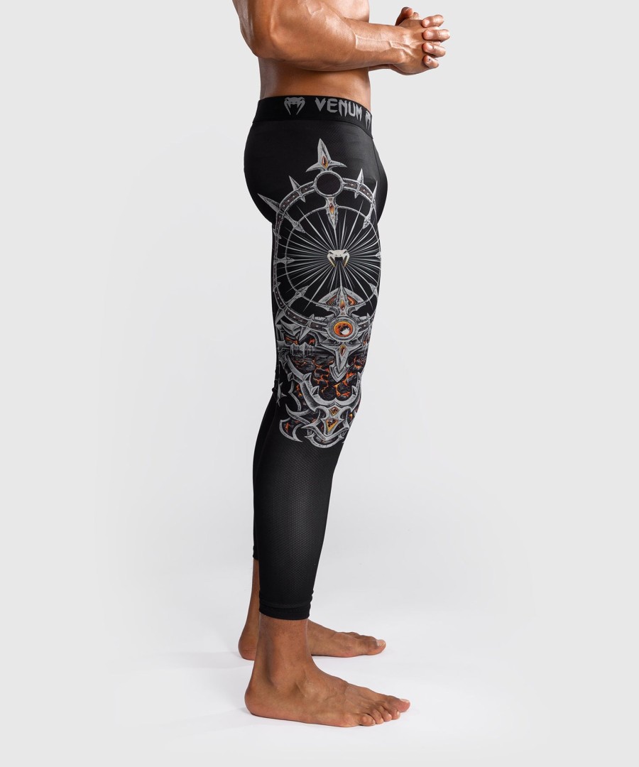 venum gladiator 5.0 męskie ochraniacze na kolana – czarno-srebrne