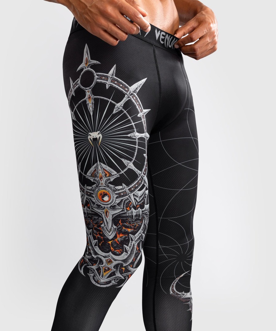 venum gladiator 5.0 męskie ochraniacze na kolana – czarno-srebrne