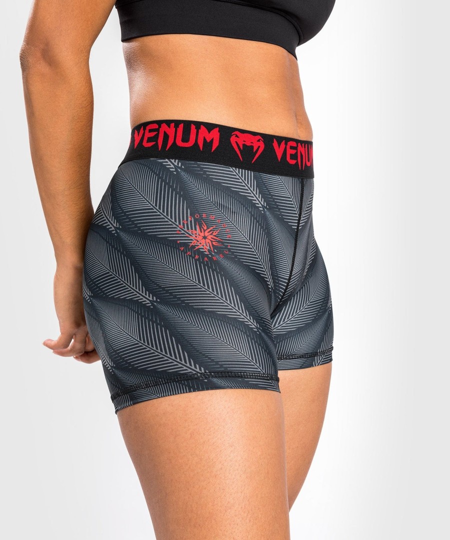 spodenki kompresyjne venum phantom – damskie – czarno-czerwone