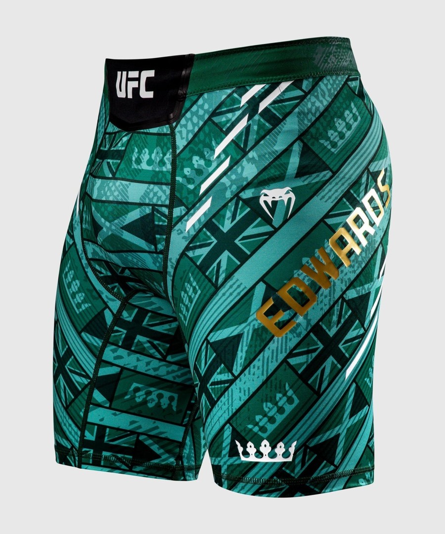 mężczyźni ufc unrivaled autorstwa venum green leon edwards vale tudo short