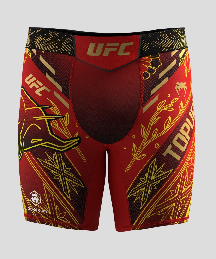 męskie ufc unrivaled autorstwa venum red ilia topuria vale tudo short